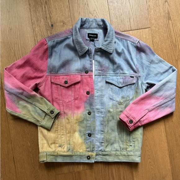 Barney Cools Unisex Tie Dye B.Rigid Denim Jean Jacket - Men’s Size M - NWOT - Picture 1 of 10